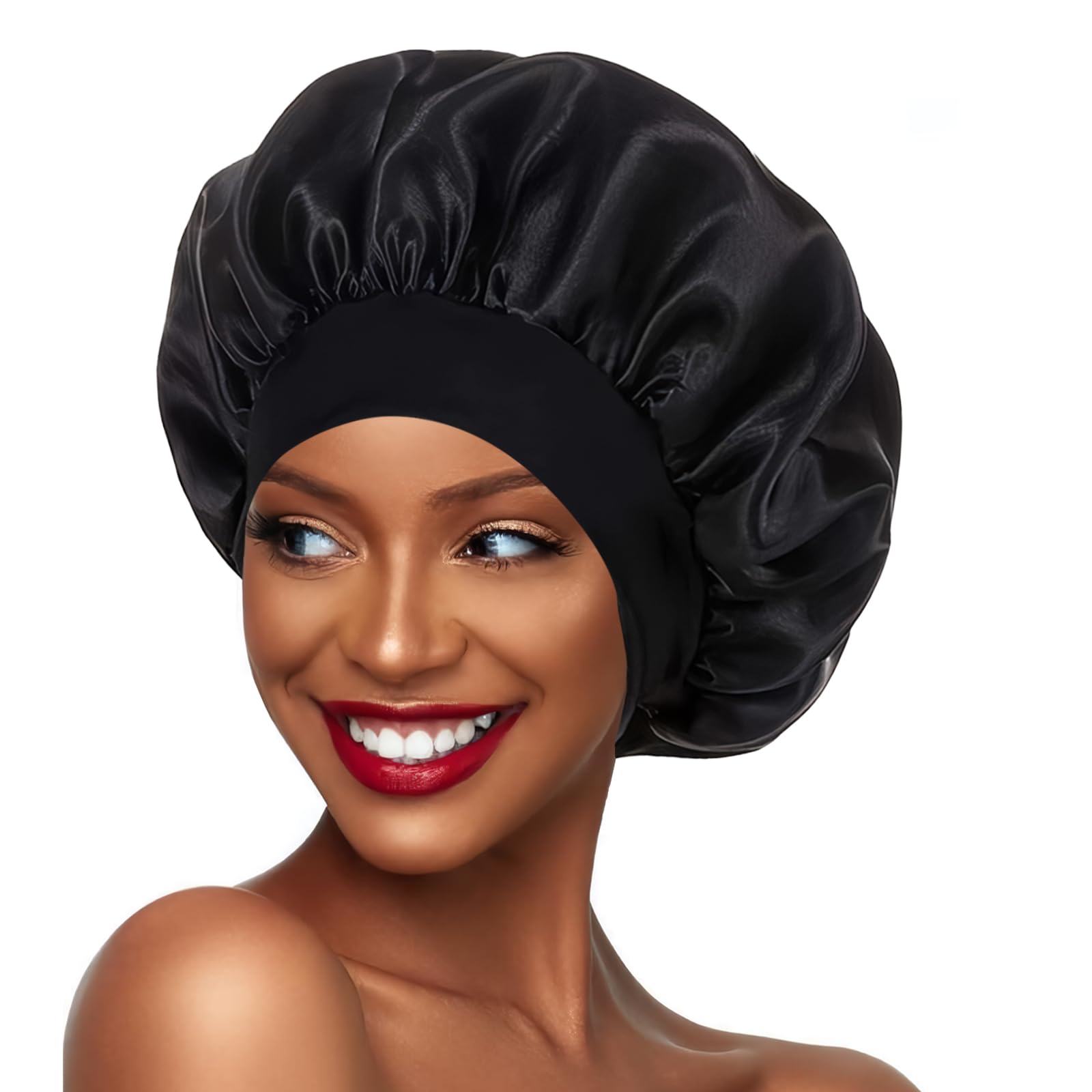 Women's Sleeping Silk Bonnet for Black Women with Curly Hair and Braids
| Satin Sleep Cap for Women with Curly Hair and