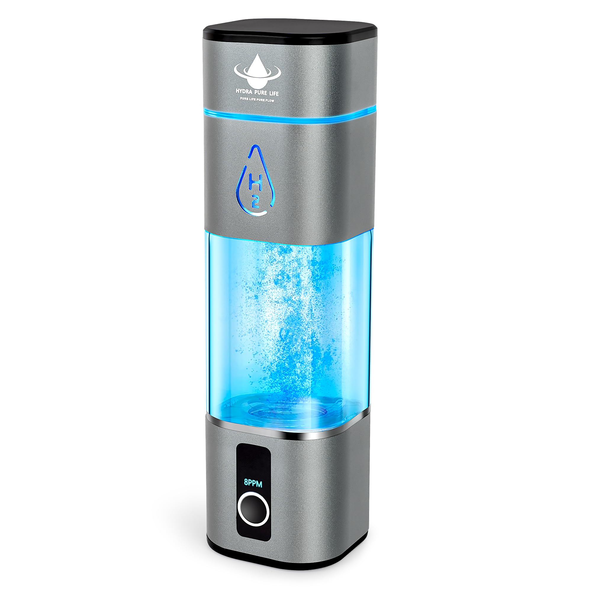 Hydrogen Water Bottle Generator Up to 8000PPB for Office Use with LED Indicator
Hydrogen Water Bottle Generator Up to 80